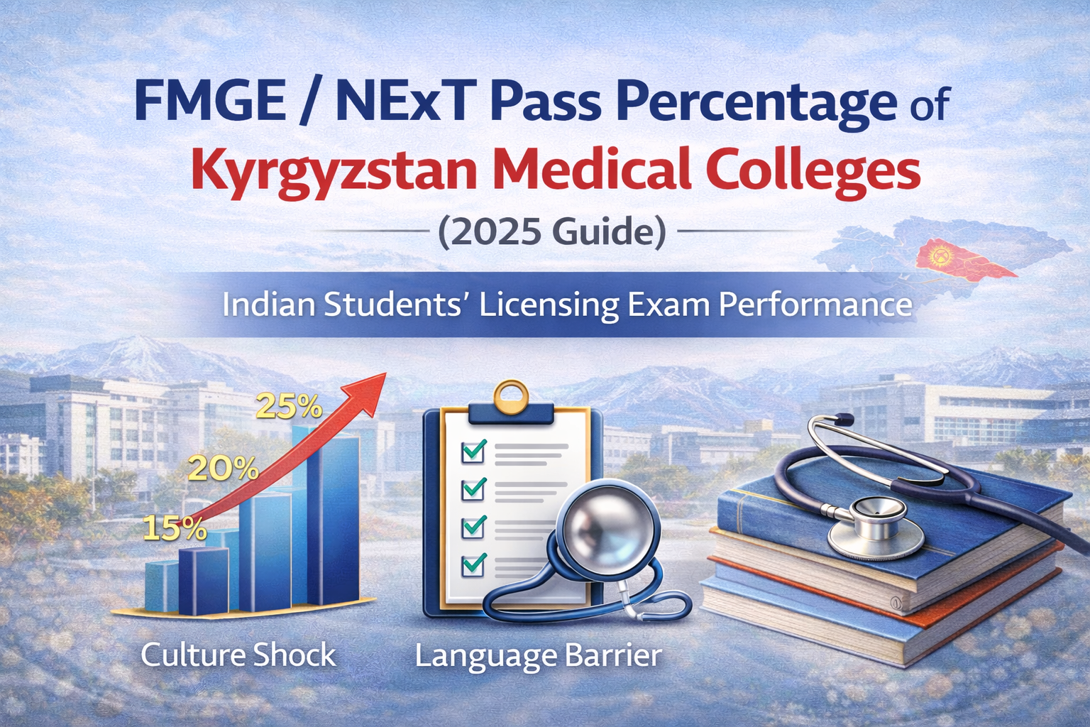 FMGE / NExT Pass Percentage of Kyrgyzstan Medical Colleges (2025 Guide)